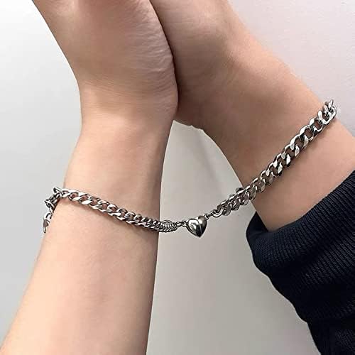Pulseras para pareja con iman, pulseras personalizable con foto oculta