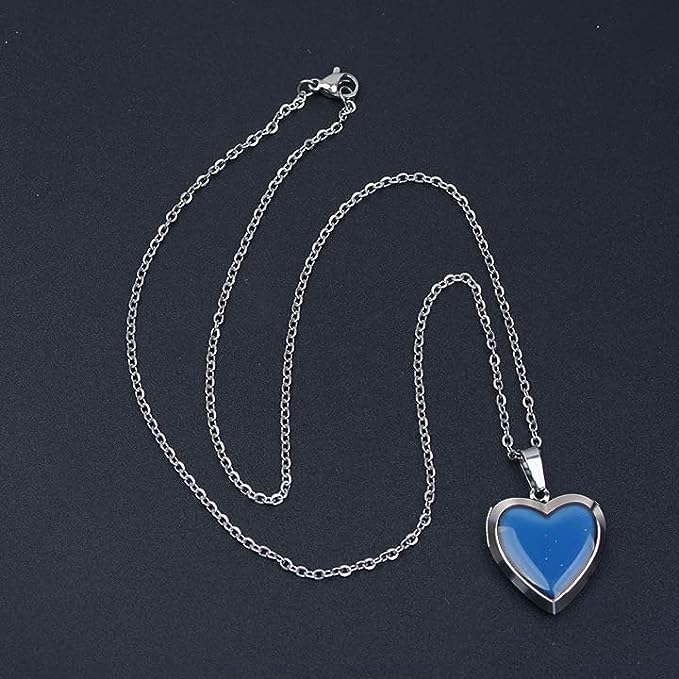 Relicario de Corazón con tornasol, Collar Personalizable, Guardapelo personalizable con foto o mensaje