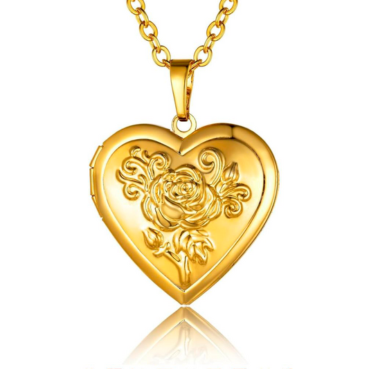 Relicario personalizable con foto a color Collar personalizable