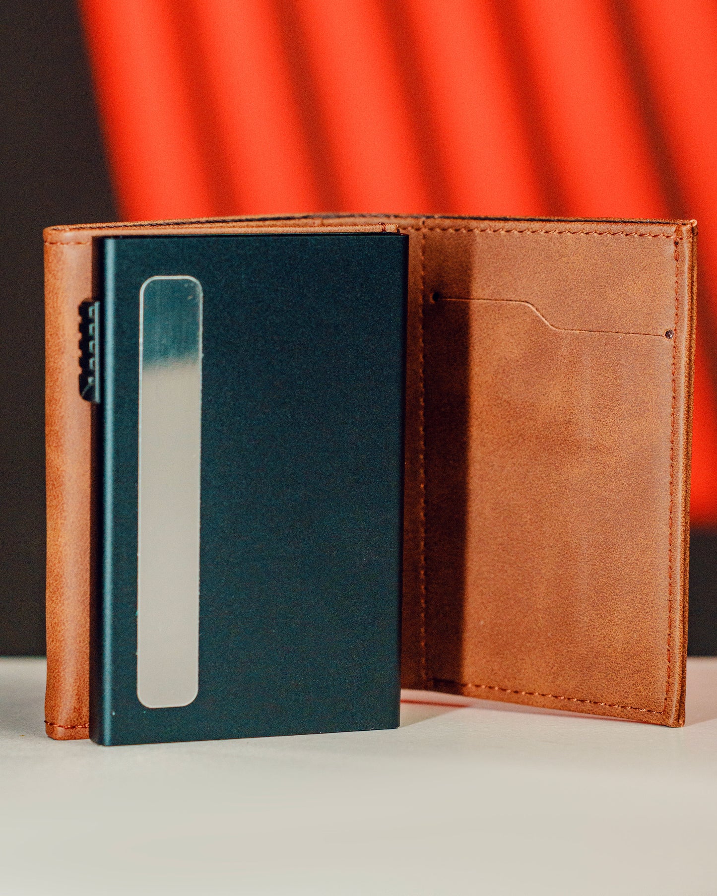 Tarjetero y billetera con RFID, dispensador de tarjetas, organizador de tarjetas, billetera y tarjetero, guarda efectivo y tarjetas