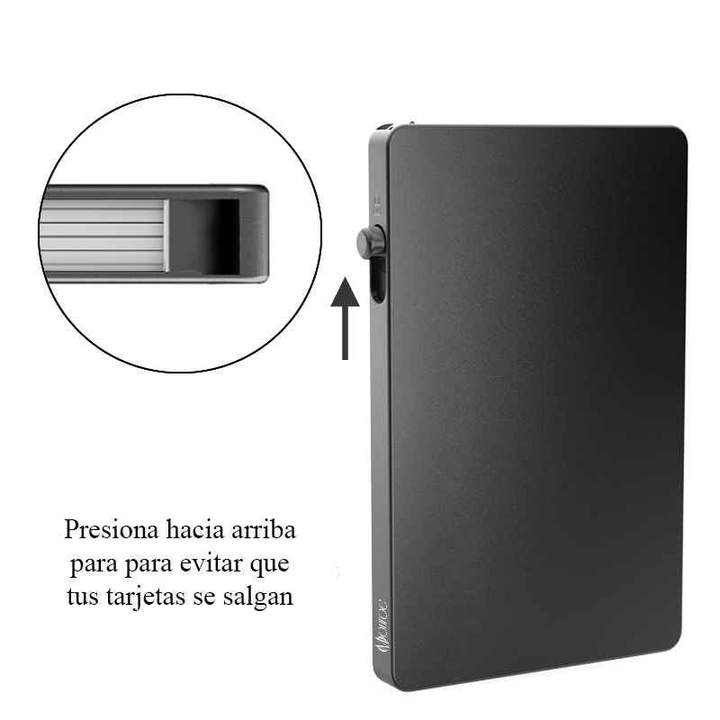 Monroe Magsafe Card Holder Edición 3 - dispensador de tarjetas, organizador de tarjetas, tarjetero con expulsor de tarjetas protección contra clonaciones, billetera versatil