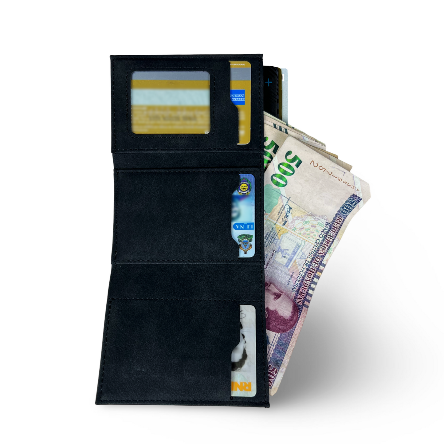 Tarjetero y billetera con RFID, dispensador de tarjetas, organizador de tarjetas, billetera y tarjetero, guarda efectivo y tarjetas