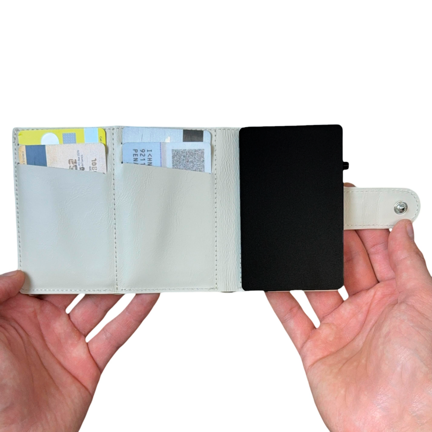 Monroe Magsafe Card Holder Edición 3 - dispensador de tarjetas, organizador de tarjetas, tarjetero con expulsor de tarjetas protección contra clonaciones, billetera versatil