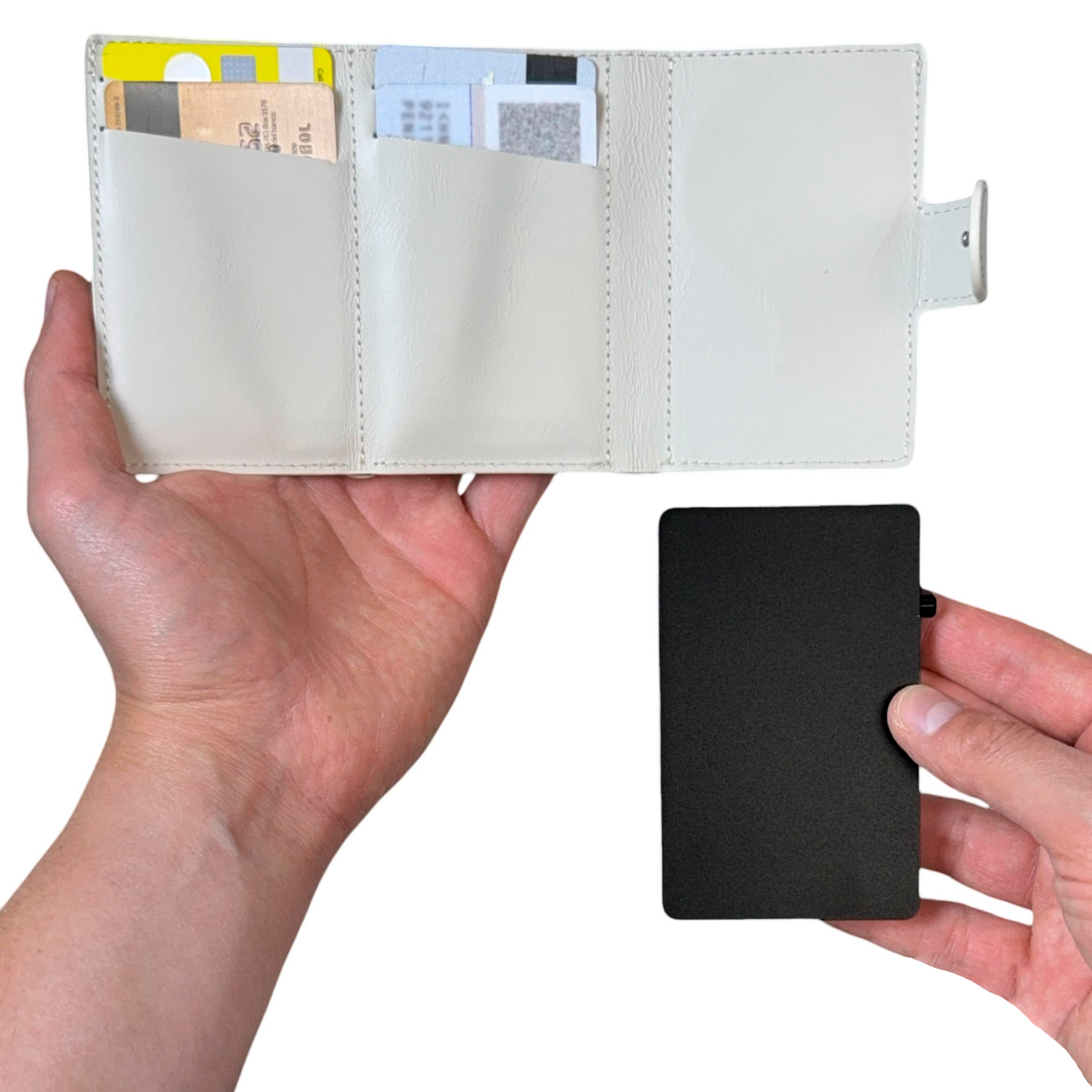Monroe Magsafe Card Holder Edición 3 - dispensador de tarjetas, organizador de tarjetas, tarjetero con expulsor de tarjetas protección contra clonaciones, billetera versatil