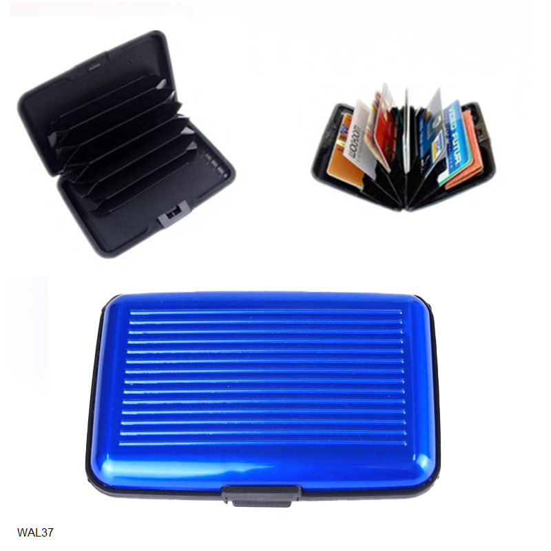 Tarjetero de aluminio RFID, dispensador de tarjetas, organizador de tarjetas