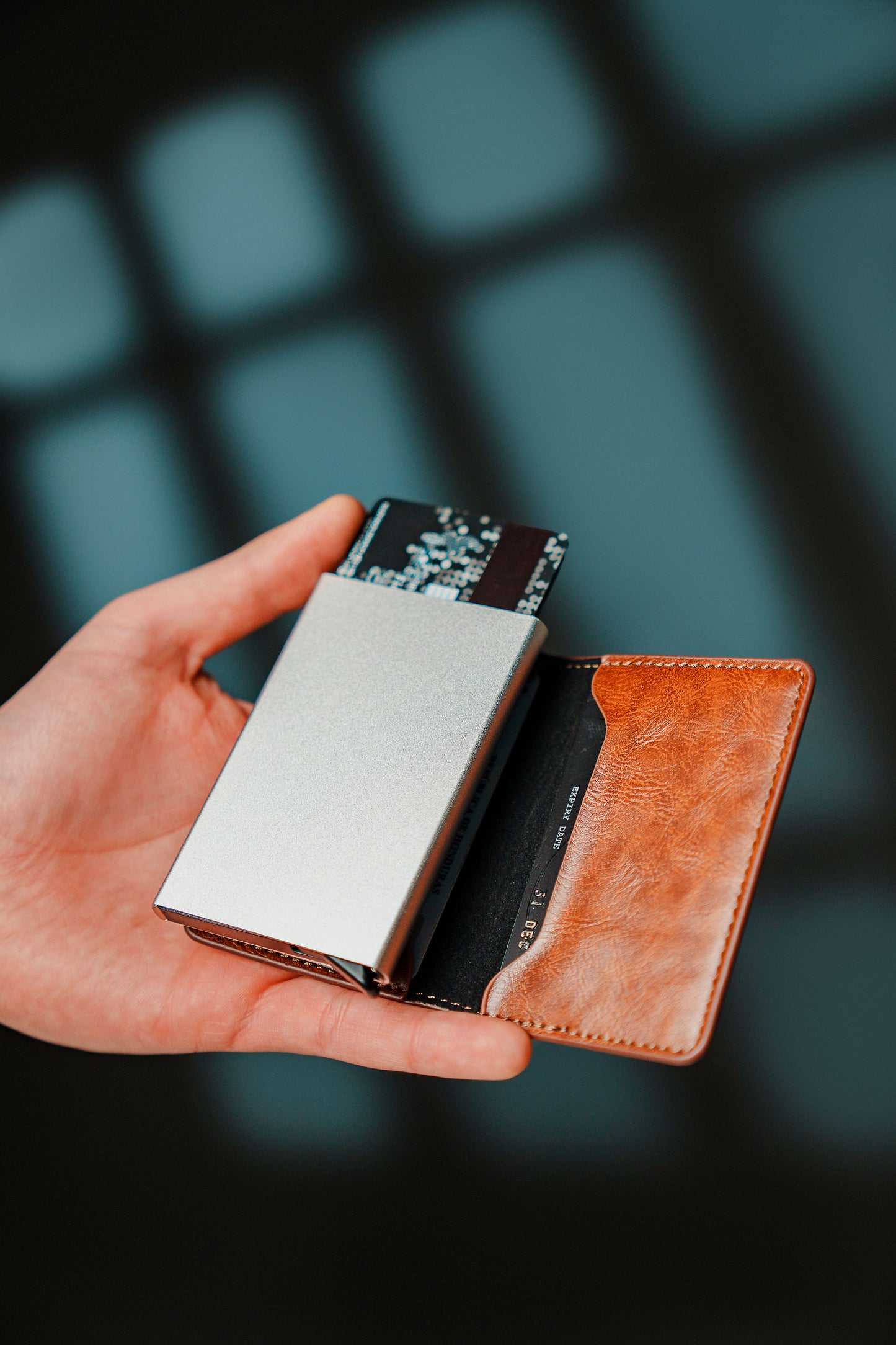 Tarjetero RFID, dispensador de tarjetas, organizador de tarjetas