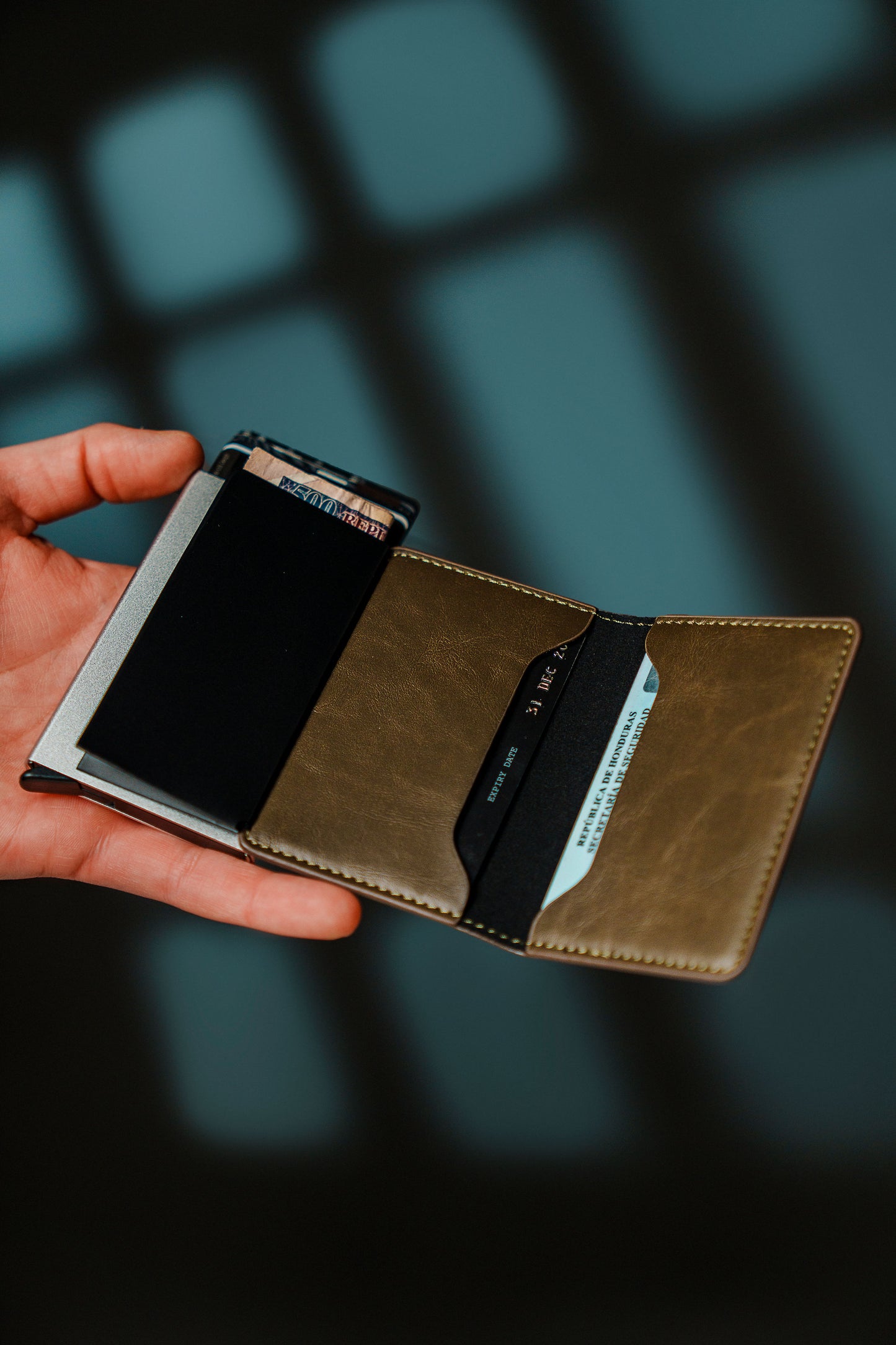 Tarjetero RFID, dispensador de tarjetas, organizador de tarjetas