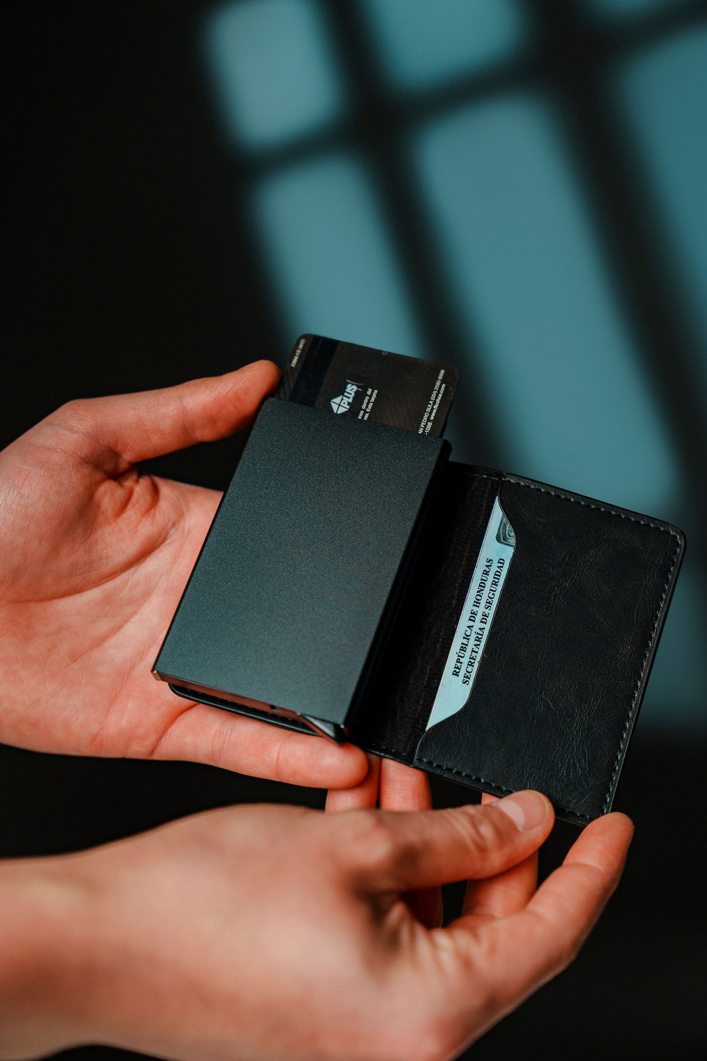 Tarjetero RFID, dispensador de tarjetas, organizador de tarjetas