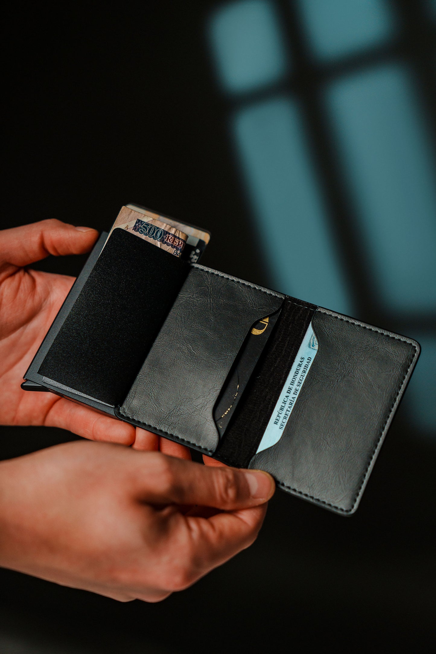 Tarjetero RFID, dispensador de tarjetas, organizador de tarjetas